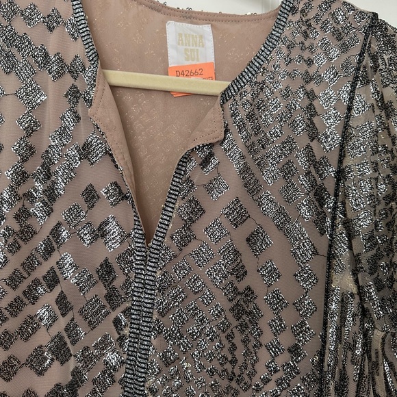 Anna Sui for Free People silver maxi gown - Picture 9 of 10